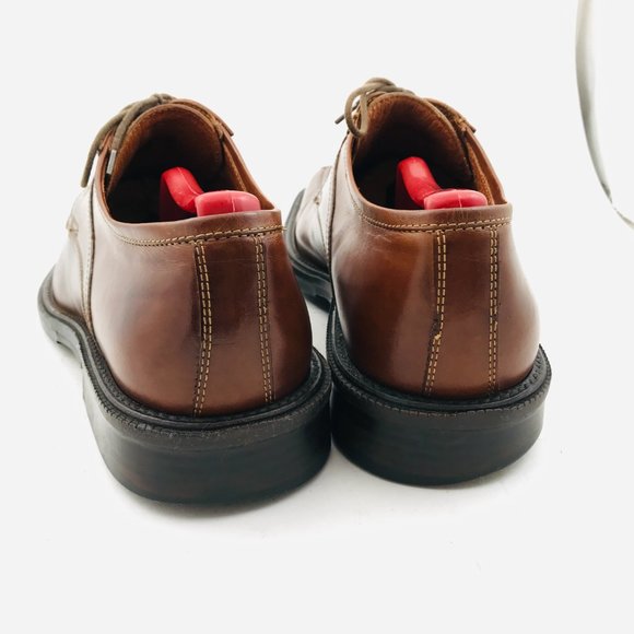 Johnston & Murphy Made In Italy Beautiful Brown Leather Men's Shoe Size 9.5M - Picture 6 of 11